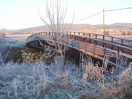 El nuevo puente un día helador